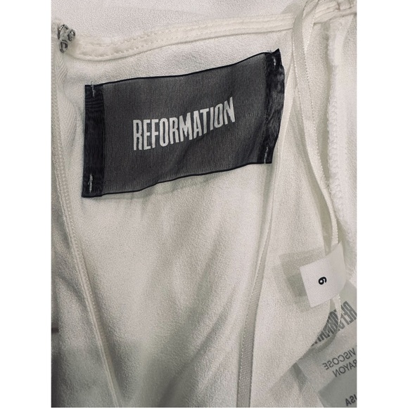 Reformation dress size 6 white maxi new! - Picture 5 of 6